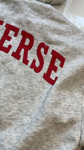 Sudadera Converse gris con cremallera