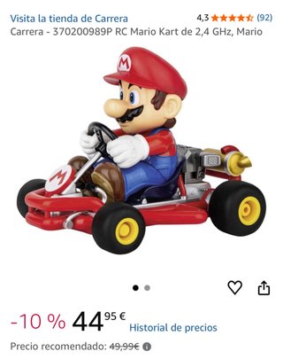 Coche Mario Kart teledirigido