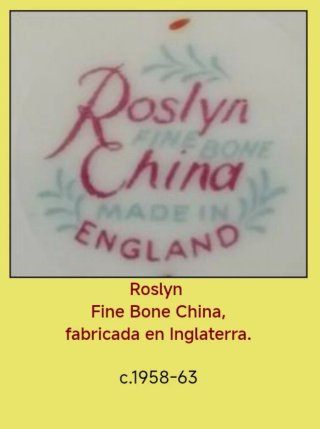 Juego de té Roslyn Inglés Porcelana Flores