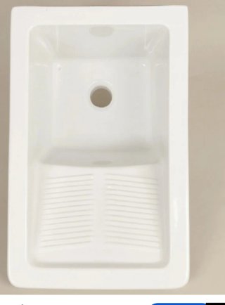 Pila lavadero porcelana blanca