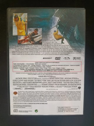 La Tormenta Perfecta DVD