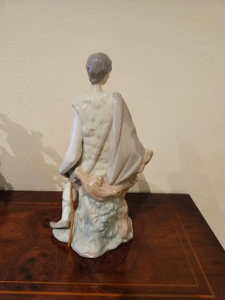 Figura Lladró Niño Pastor Porcelana