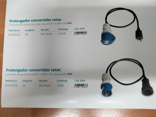 Prolongador Cetac 16A IP44