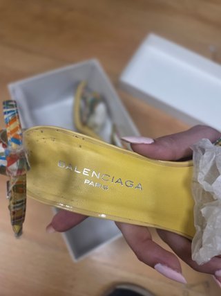 Sandalias Balenciaga tacón alto multicolor