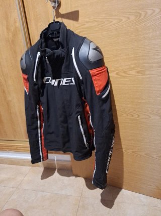 Chaqueta Moto Dainese Racing D-Dry 3  Negra y Roja