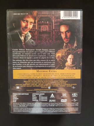 Shakespeare in Love DVD (Español)