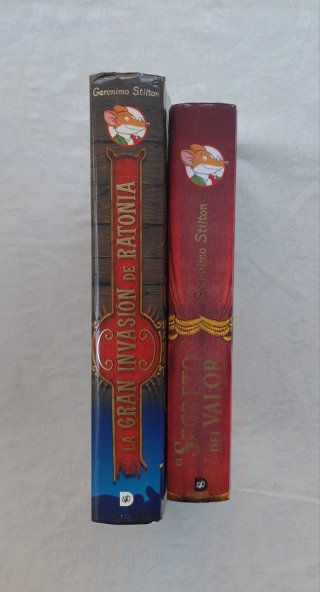 Lote 2 libros GERONIMO STILTON