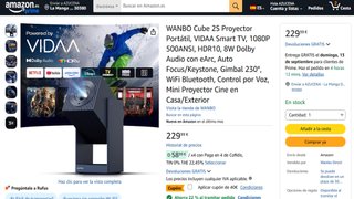 Proyector Wanbo Cube 2S sin usar