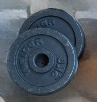 Discos de pesa Weider 2kg