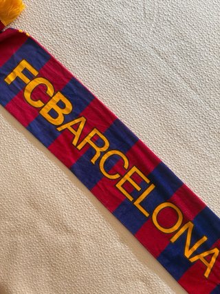 Bufanda FC Barcelona Rayas Azul y Rojo