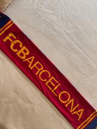 Bufanda FC Barcelona Rayas Azul y Rojo
