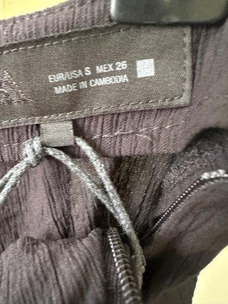 Pantalón Zara S Negro Pañuelo