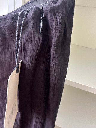 Pantalón Zara S Negro Pañuelo