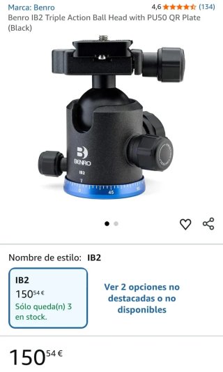 Rótula Benro IB2