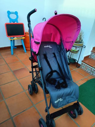 Silla de paseo Asalvo rosa