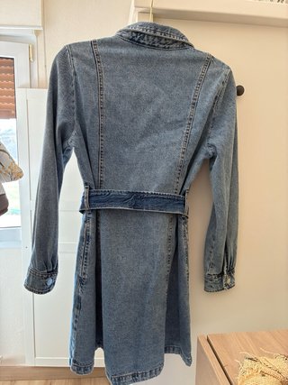 Vestido vaquero Stradivarius manga larga
