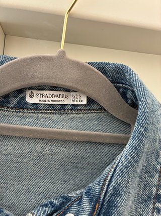 Vestido vaquero Stradivarius manga larga