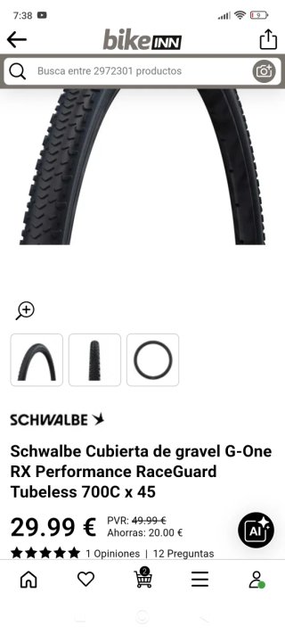 Ruedas Syncros Gravel RP 2.0 con discos y cubierta