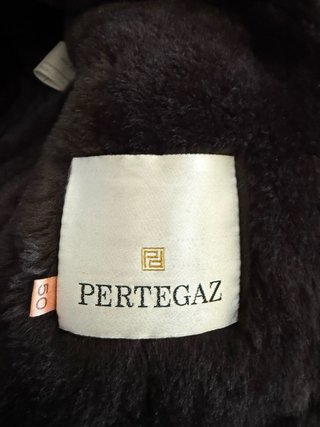 Pertegaz Chaquetón Piel Marrón Hombre Talla 50