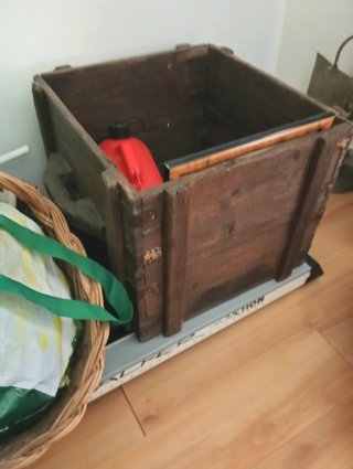 Cajón de madera antiguo para decorar