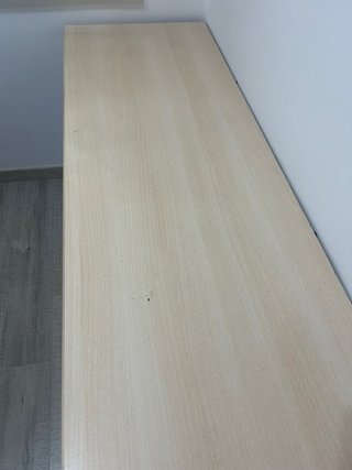 Escritorio juvenil madera y morado