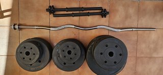 Banco de pesas completo + barras