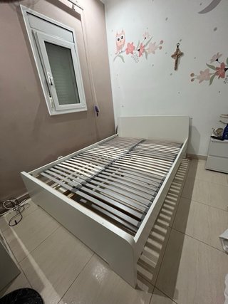 Cama IKEA ASKVOLL 140x200 Blanca