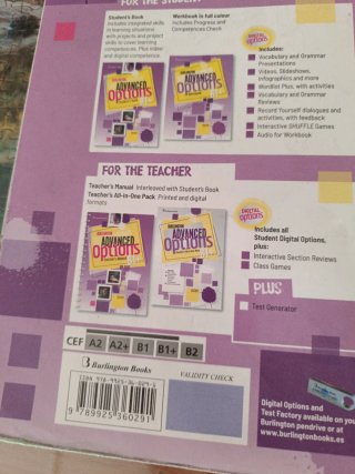 Burlington Avanced Options Student's Book : B1+
