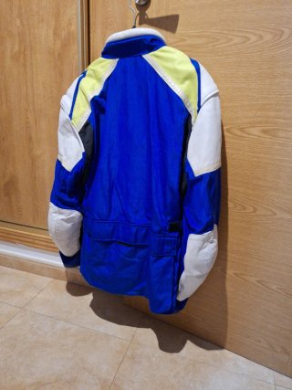 Chaqueta Moto Vintage Spyke azul talla L-XL