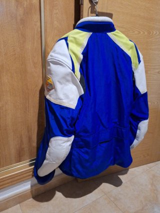 Chaqueta Moto Vintage Spyke azul talla L-XL