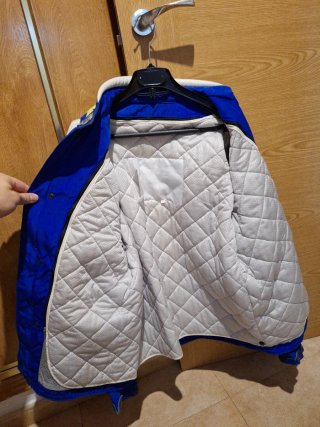 Chaqueta Moto Vintage Spyke azul talla L-XL