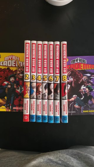 Mangas my hero Academia 1-9