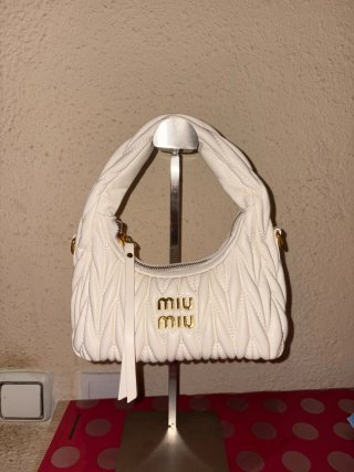 Borsa Miu Miu Bianca Dorato