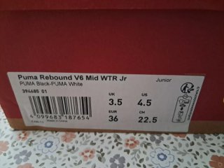 Zapatillas altas Puma negras 36