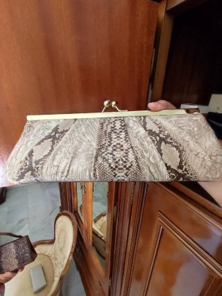 Bolso de mano piel serpiente