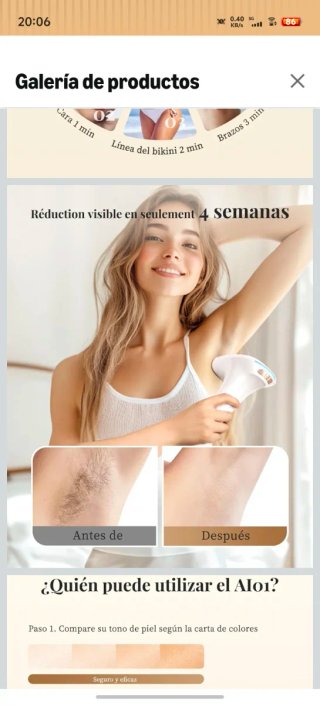 Depiladora Láser IPL Haarlosy Sin Dolor