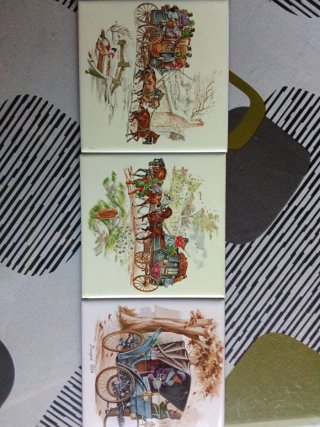 Mini azulejos decorativos vintage
