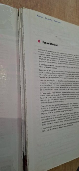 Economía de la empresa 2o Bachillerato