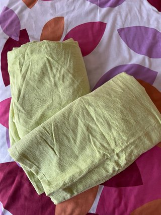 2 Sábanas Bajeras Invierno Cama 80cm Verde