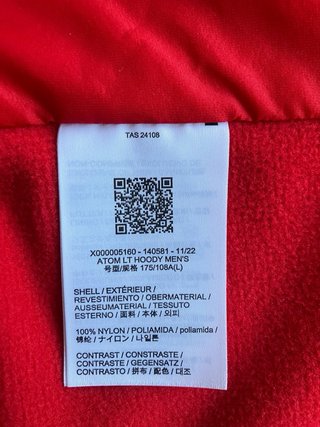Chaqueta Arc'teryx Atom L rojo
