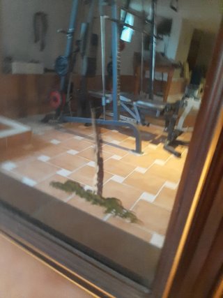 Conjunto de 3 cuadros y espejo