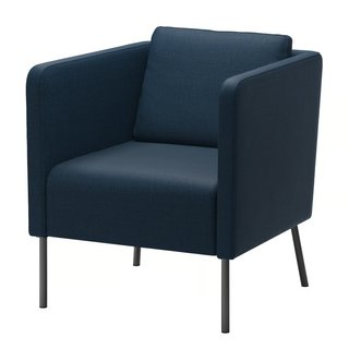 Sillón butaca IKEA EKERÖ azul NUEVO a estrenar