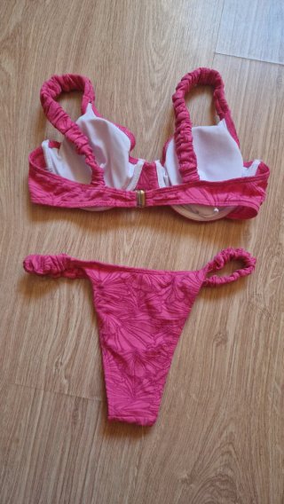 Bikini rosa estampado