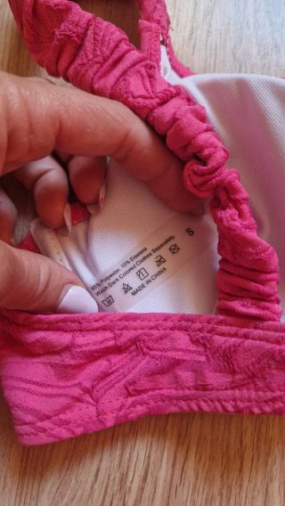 Bikini rosa estampado