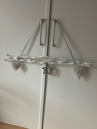 Colgador ramas decorativo corazones y estrella
