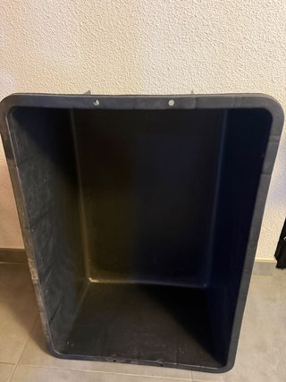 Depósito Negro 160L 87x63x36cm