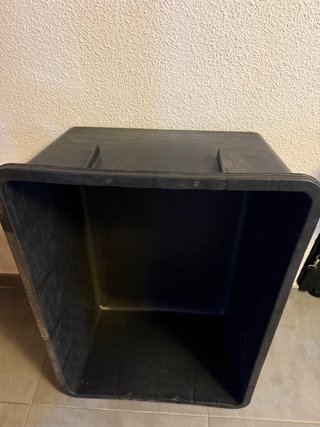 Depósito Negro 160L 87x63x36cm