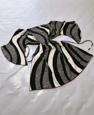 Blusa Túnica Vintage con Estampado Psicodélico