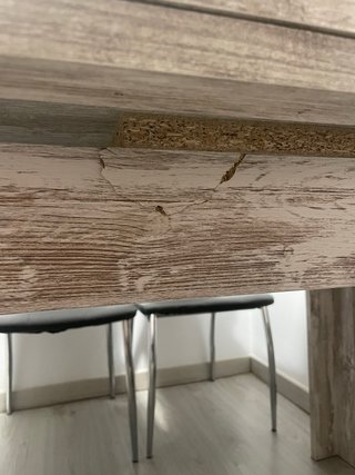 Mesa comedor madera grande ampliable