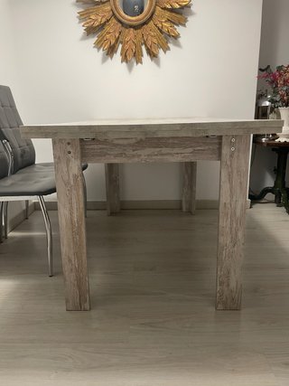 Mesa comedor madera grande ampliable